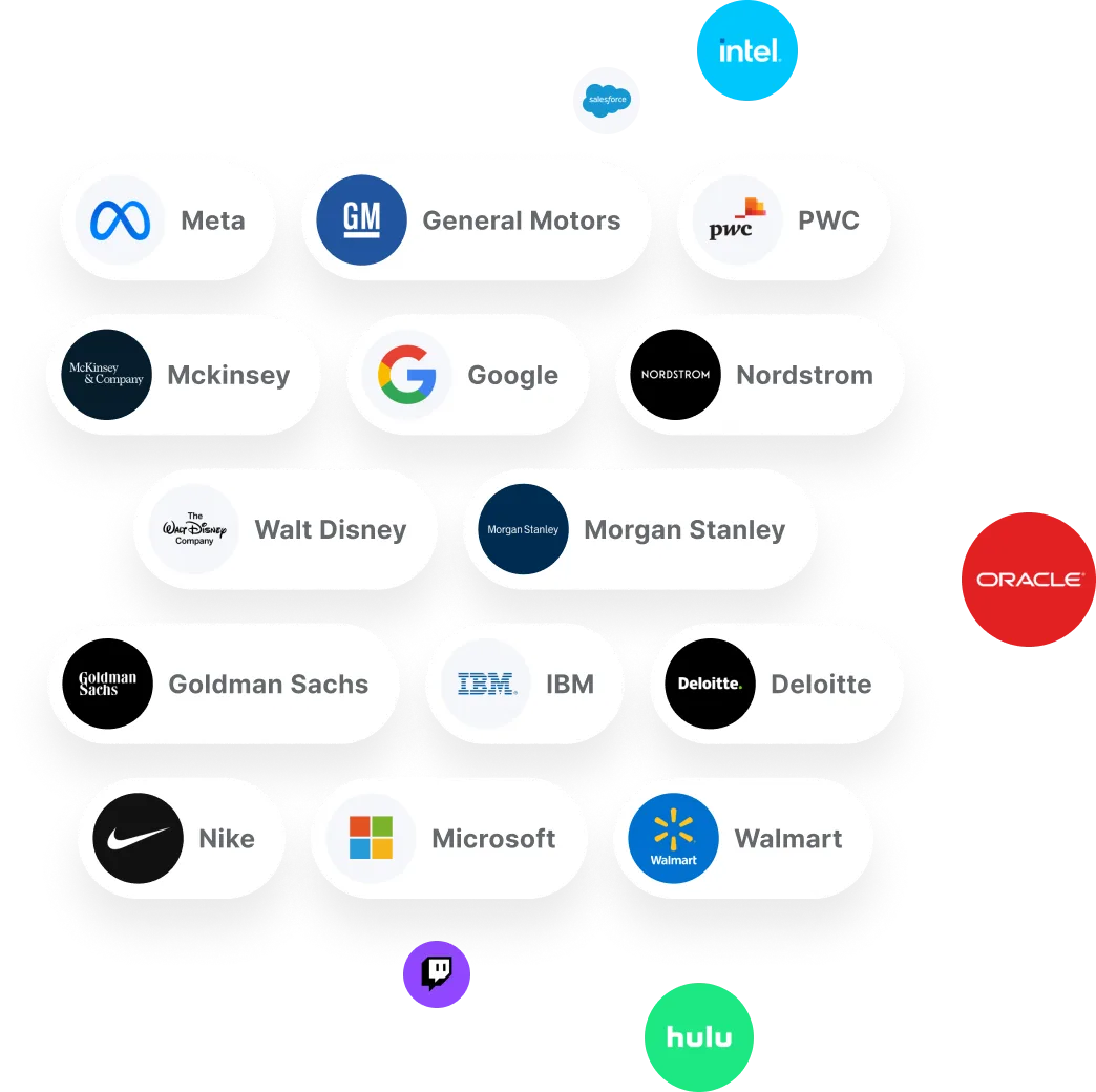 Various company logos